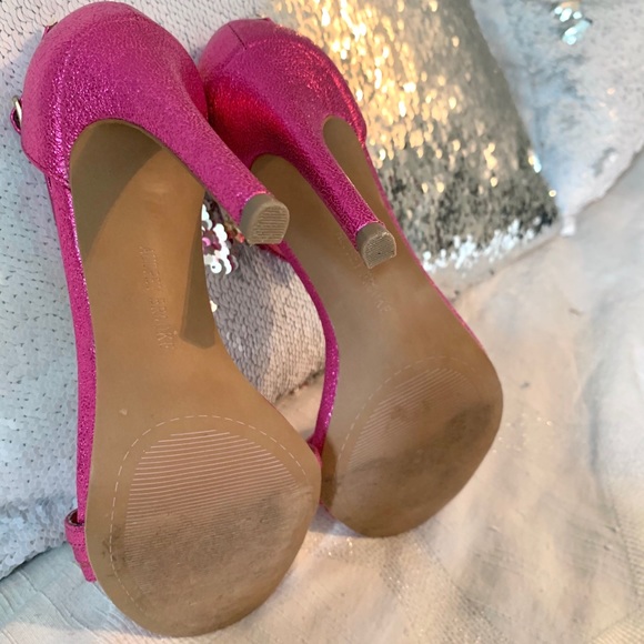FINAL SALE - Hot pink Audrey Brooke heels / 7 US - Picture 6 of 7